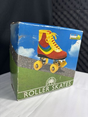Vintage Chad Valley Rollschuhe Originalverpackt UK Größe 3 Retro Disco