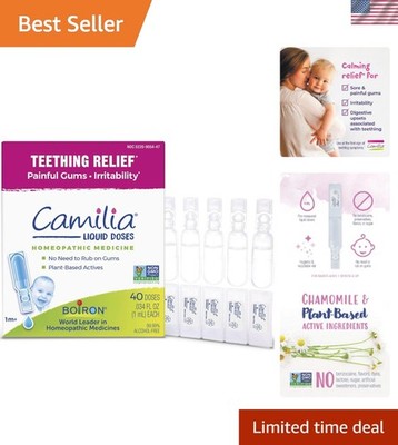 Camilia Teething Drops for Daytime and Nighttime Relief of Painful or Swollen...