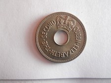 1964 FIJI PENNY - Excellent Vintage Coin - FREE SHIPPING - Bin #25