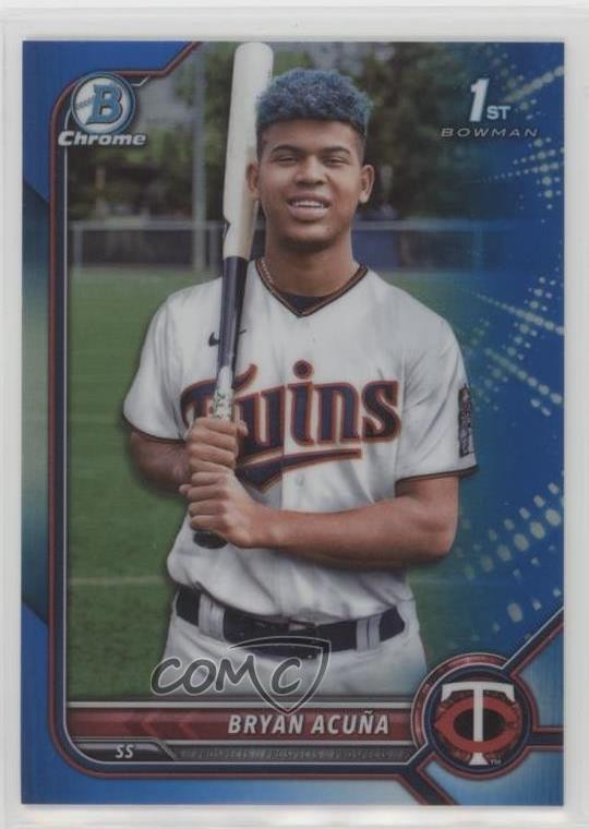 2022 Bowman Chrome Prospects Blue Refractor /150 Bryan Acuna Acuña #BCP-151 1e90