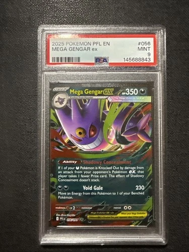 Mega Gengar EX 056/094 Pfl En-phantasmal Flames Pokemon PSA 9