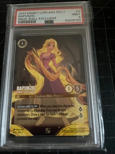 Lorcana - Rapunzel Gifted With Healing Challenge Exclusive Promo Non Foil PSA 9