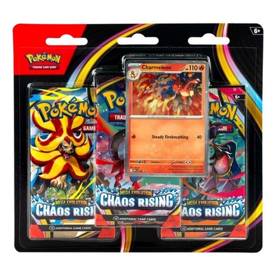 Pokmon Trading Card Game Mega Evolutions Chaos Rising 3-Pack Blister with