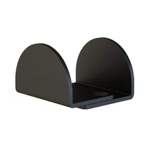 Sliding Barn Door Floor Guide Mounted Bottom Shape Durable Matte Black for Thick