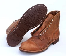 Red Wing Iron Ranger Men’s Boots 8085 Size 10 in Copper RoughOut Leather