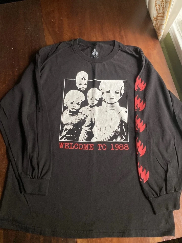 黑色标签长袖男式大号 Lucero Grosso Hassan Thrasher 朋克冬季 — 第 4/4 张图片