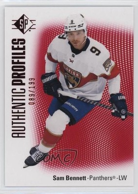 2021-22 SP Retail Authentic Profiles Red 89/199 Sam Bennett #AP-18 e0z