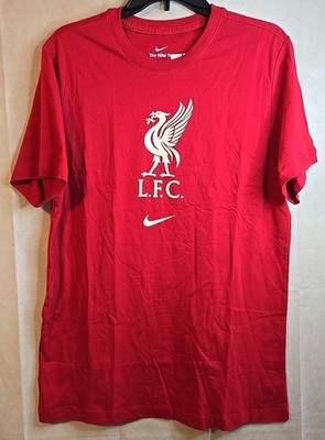 Men's Nike Brand Liverpool Football Club L.F.C. Red T Shirt Size Medium NWT