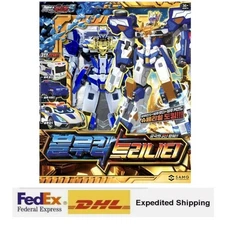 Metal Cardbot S BLUE COP TRINITY Police Car Armor Bus Transforming Toy + EXPRESS