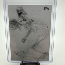 2025 Topps Update Bryce Harper Keegan Hall Art Card KHAC-9 SSP Phillies