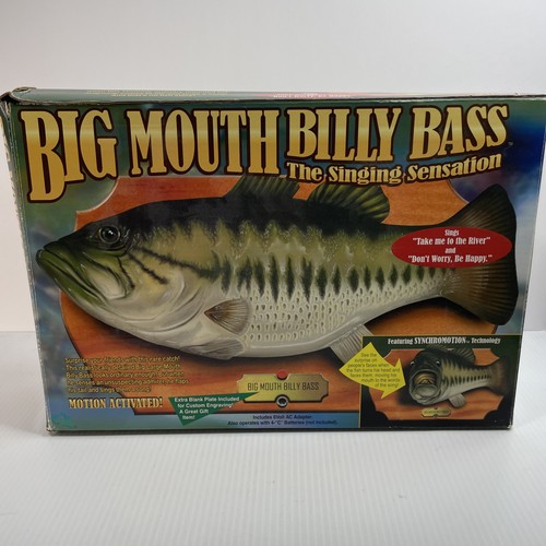 Big Mouth Billy Bass 1999 Original Motion Activated Singing Fish Used-Tested