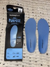Superfeet Blue All-Purpose Support Med Arch Insole SIZE C - M 5.5-7, W 6.5-8