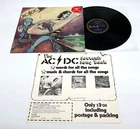 AC/DC Dirty Deeds Vinyl LP Record 1976 Blue Roo 1st Press Inc Hype + Promo Flyer