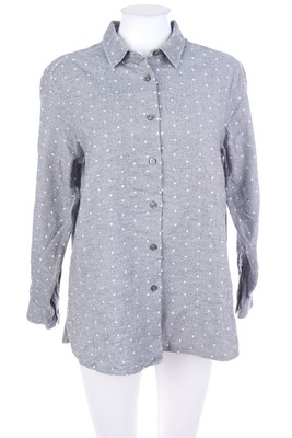 walbusch Hemd-Bluse Punkte D 44 Grau-Töne