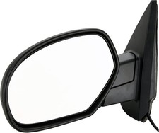 Driver Side Mirror for 2007-2013 Chevy Silverado 1500 2500 HD Medium, black