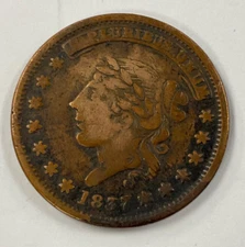 1837 Hard Times Token “Millions for Defense/Not One Cent for Tribute” VF details