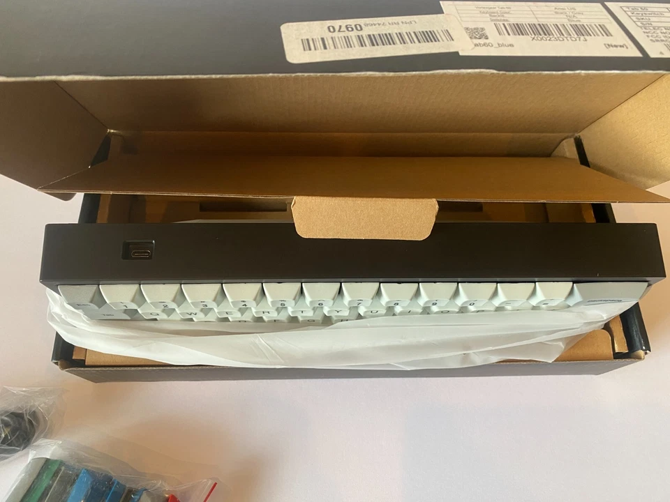 Vortex Keyboard TAB 60% Black Gray Key switch Cherry Blue Gaming Keyboard NEW - Image 3 of 4