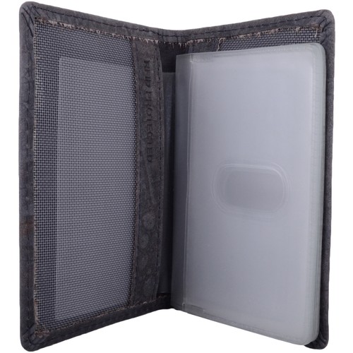 Ladies / Womens Genuine Leather RFID Protected Slim Credit Card / Travel Card - Picture 8 of 25