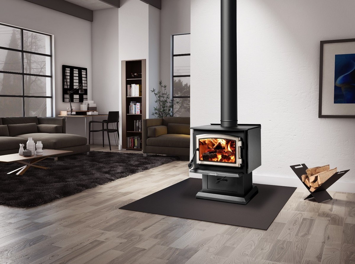 Wood Heater Enerzone Solution Pedestal Fireplace