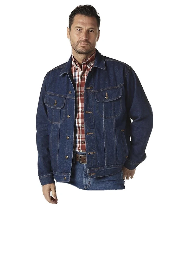 Wrangler men's rugged wear unlined cheap denim jacket