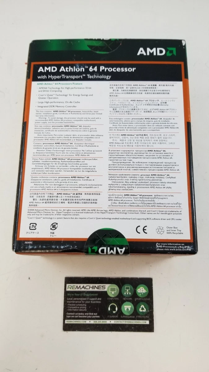 Amd athlon 64 processor 3000 sale