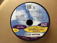 Coaxial Video Cable Heavy Duty RG-6U 75-ohms With Connectors Black 175+ Feet