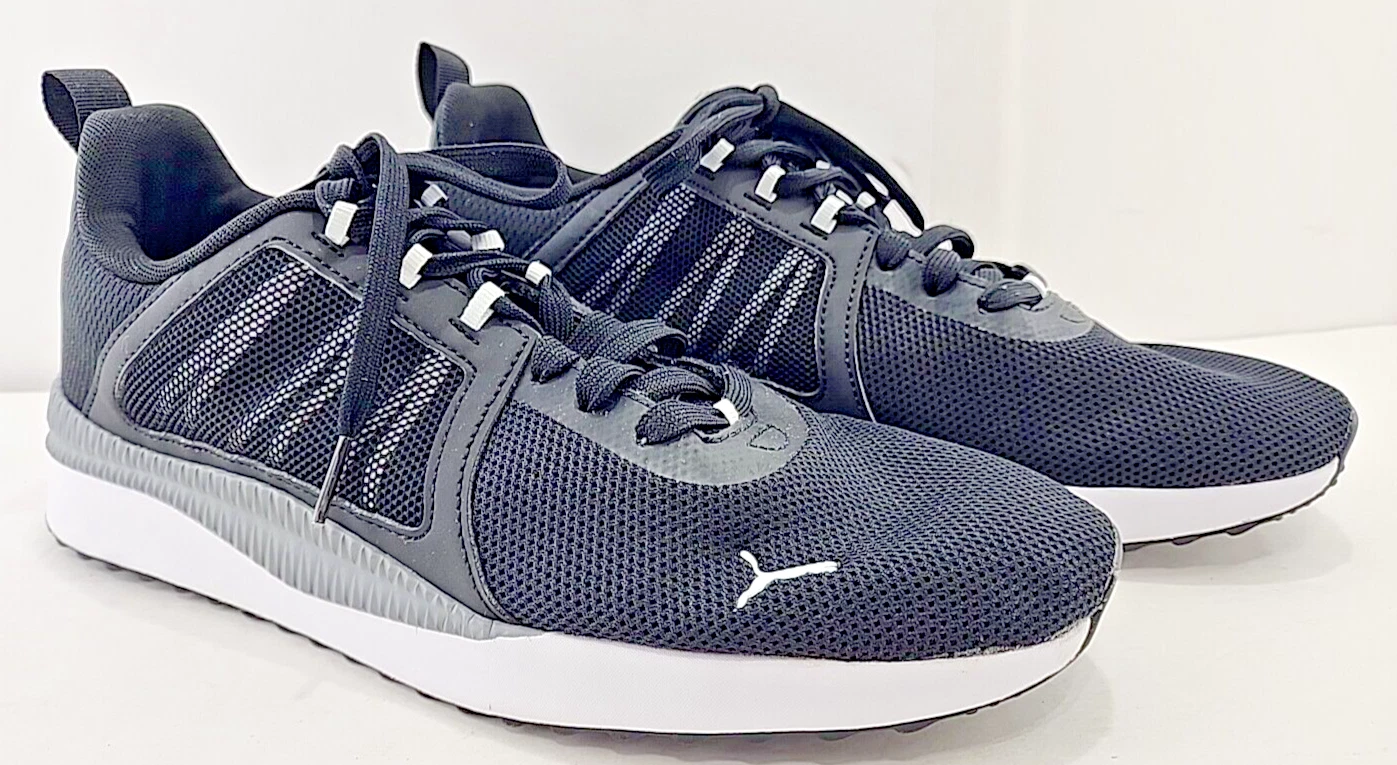 Scarpe da corsa Puma Pacer Net Cage da uomo nere con lacci