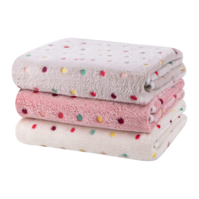 3Pack Cat Puppy Blanket Warm Soft Pet Blankets Throw Dog Small Animal Blanket