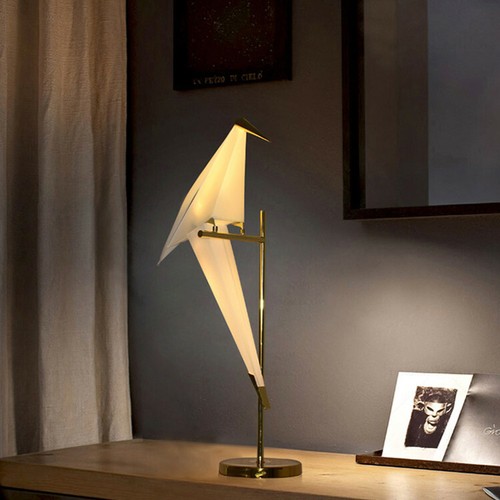 Iron LED Swing Paper Crane Bird Floor Lamps / Table Lights Bedside Home Lighting - Picture 13 of 47