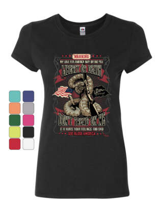 Liberty or Death Don't Tread on Me Women's T-Shirt Gadsden Flag America Shirt