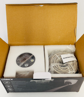 Lorex E893DD Dome 4K Ultra HD Smart Deterrence IP Camera w/100 FT CAble , New