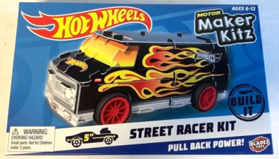 NEW Hot Wheels BTMK18 Motor Maker Kitz Flame SUPER VAN 5'' Street Racer Kit