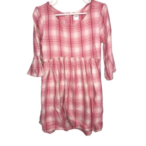 Gap Kid's Pink & White Plaid Dress - Picture 1 of 13