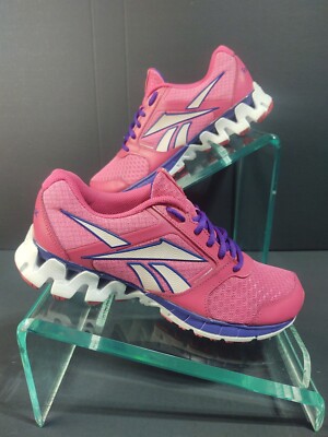 Reebok Women's Zig Tech Pink Mesh Athletic Running Tennis Shoes. Size 6.      B5
