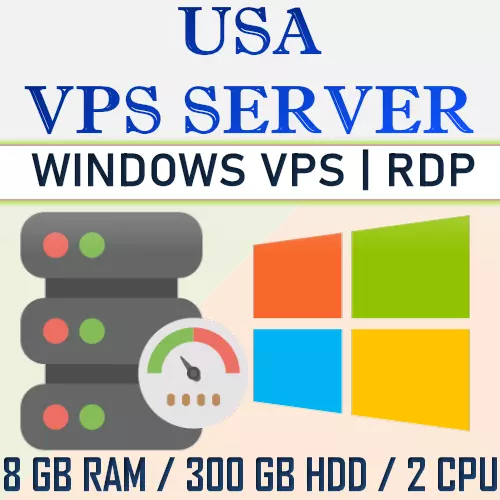 USA Windows VPS Server/RDP Server/Windows VPS Hosting – 8 GB RAM + 300 GB Festplatte - Bild 1 von 5