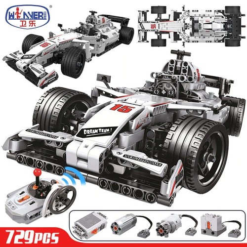 TECHNIC Racing Car ERBO 729pcs City F1 Remote Control Car Building Blocks - Picture 7 of 7