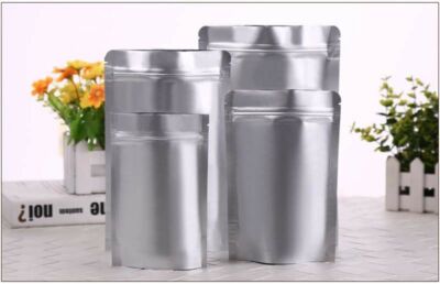 Heat Seal Aluminium Foil Stand Up Bags Pouches Sachets Zip Lock Bag - Food Grade