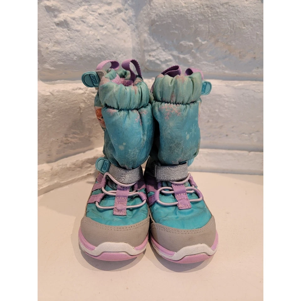 Tênis Stride Rite Disney Made 2 Play bota de neve 200 gramas isolado criança tamanho 6 - Imagem 3 de 4