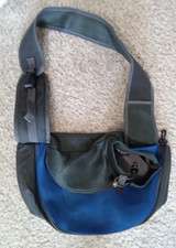 iMounTEK  MESH PET CARRIER SLING STYLE SMALL DOG/CAT BLUE/DARK GRAY