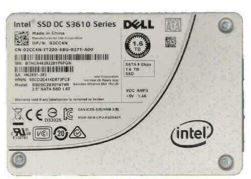 1.6TB Intel S3610 Series 1.6TB SSD DC 2.5" SATA III (SSDSC2BX016T4R) SSD DELL - 第 2/2 張圖片