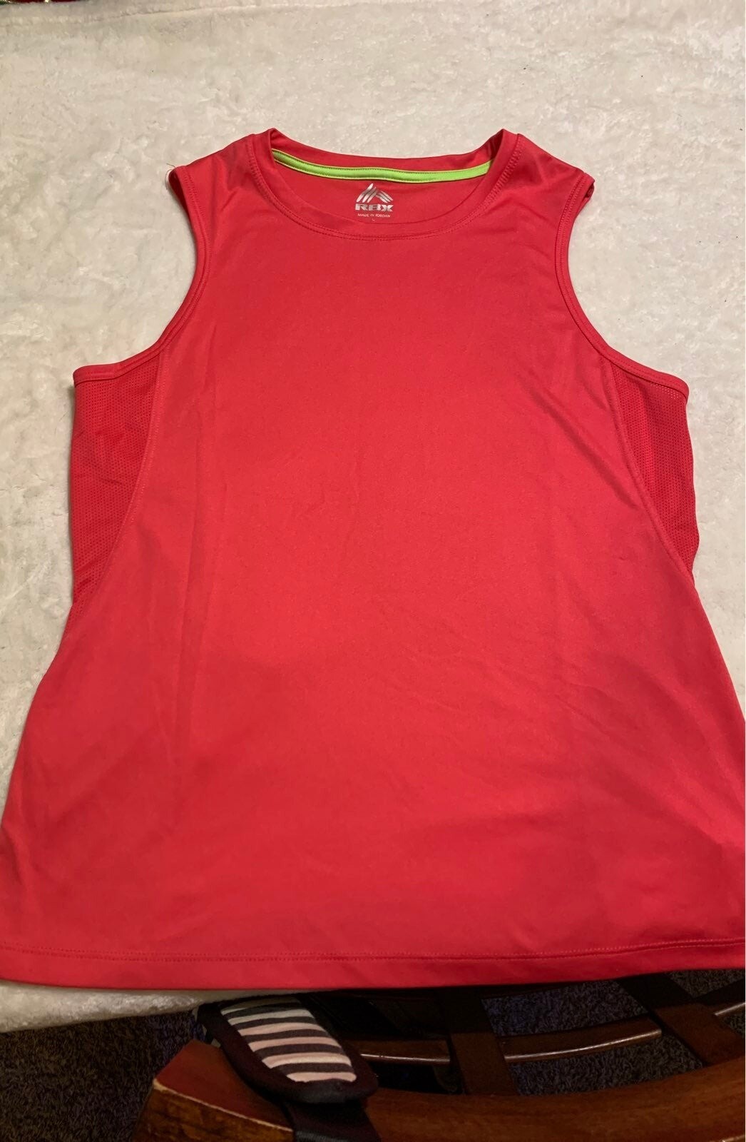 Pink exercise tank top size L eBay