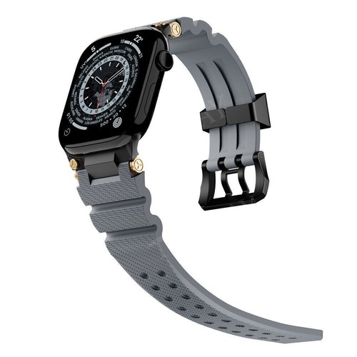 Cinturino Silicone per Apple Watch Ultra 2 49mm Serie 10 9 8 7 6 5 4 3 42mm 46mm - Foto 79 di 94