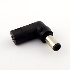 DC Power 4.5x3.0mm Female To 7.4x5.0mm Male Angled Adapter Connector for HP DELL