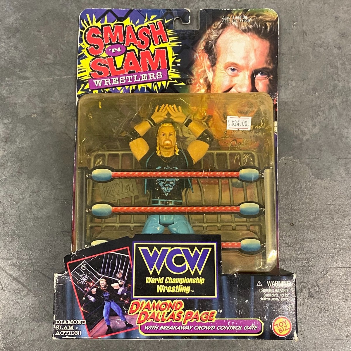wcw series Ｄ ToyBiz Diamond Dallas Page Smash Slam WCW Championship Wrestling