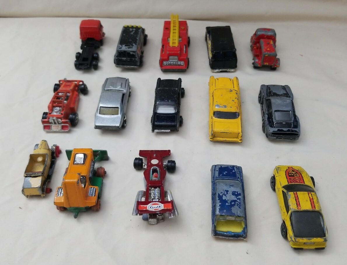 15 Vintage Diecast Cars Hotwheels Matchbox Zylmex & more 1970s