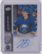 2021-22 UD CLEAR CUT ROOKIE AUTO INSERT JACOB BRYSON #CC-BY BUFFALO SABRES