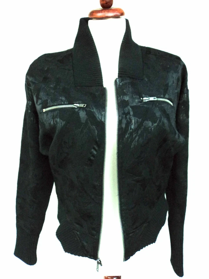 BCBGeneration Dolman sleeves bomber jacket -black color-  SZ:Small VERY NICE - Image 2 of 4
