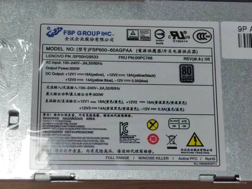 10-Pin 600W FSP600-60AGPAA FOR Lenovo M410 M425 M428 M430 M435 M920s - Picture 4 of 6