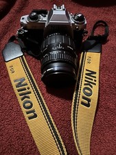 VINTAGE NIKON FG 35MM SLR FILM CAMERA w/ LENS UNTESTED