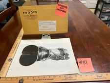 1960s PRATT AND WHITNEY ENGINE PROOF/PHOTO 11X14 (SOUTHERN N.E. TOPOGRAPHIC) #14